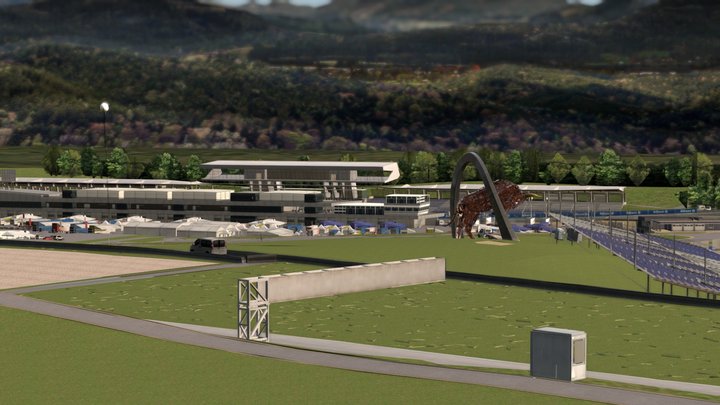 Redbull Ring 2025 Layout – Gratis 3D-model STL