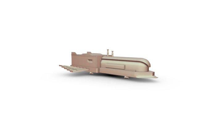 CT4012-2020 Space Train 3D Model