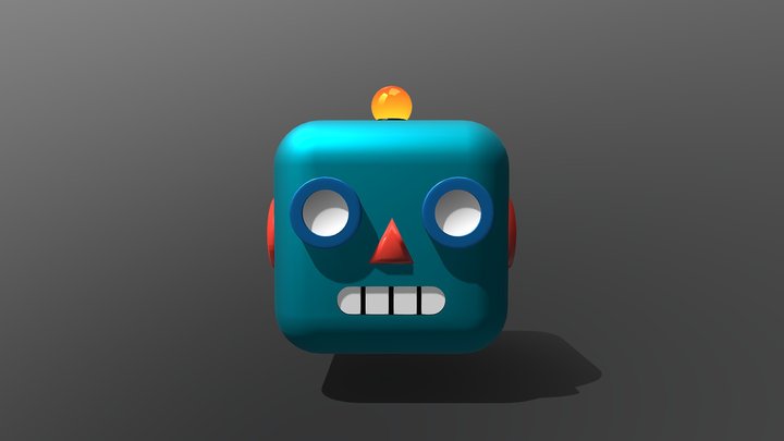 robot emoji (Apple) 3D Model