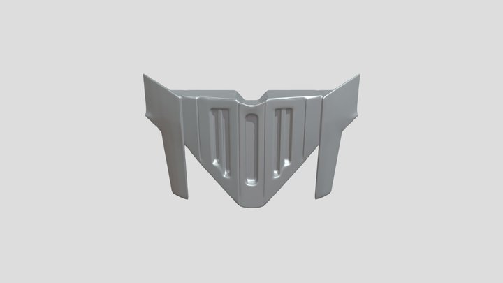 futuristic helmet or mask 3D Model