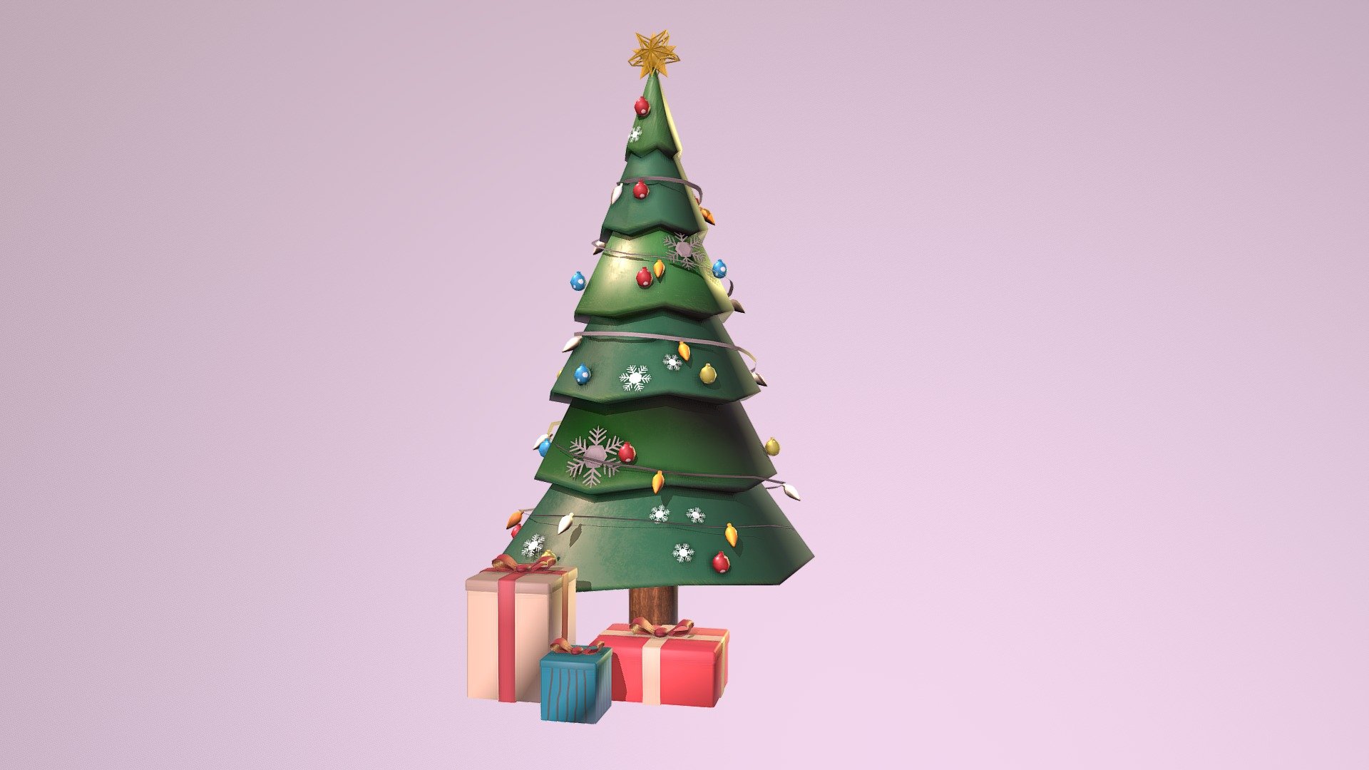 Christmas Tree - 3D model by rezapermanaworks (@rezapermanaworks ...
