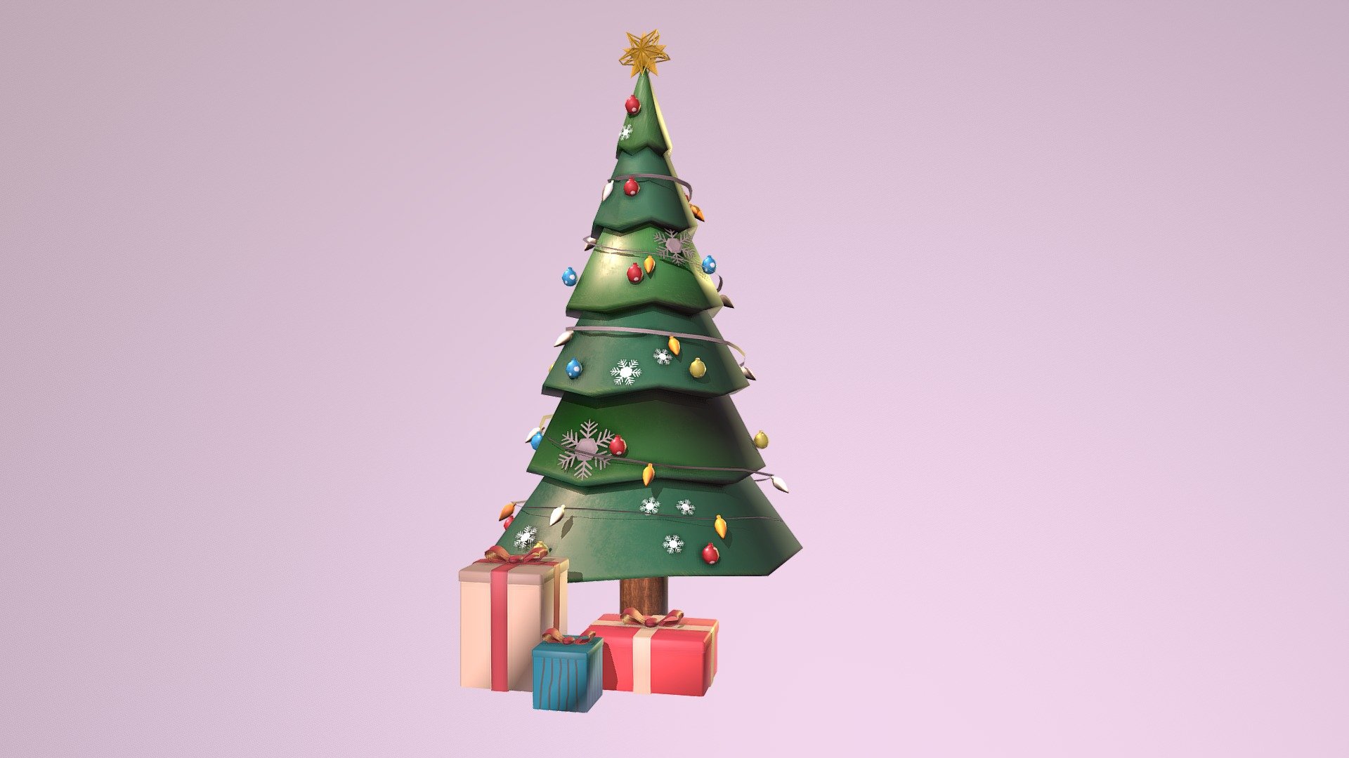 Christmas Tree 3D model by rezapermanaworks