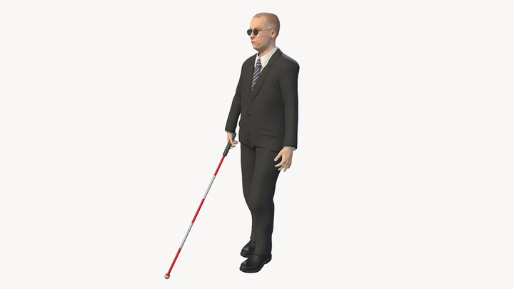 Blind man 3D Model