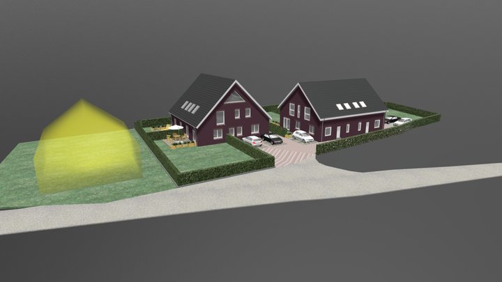 Projekt 531-1 (21039 Hamburg) Außendarstellung 3D Model