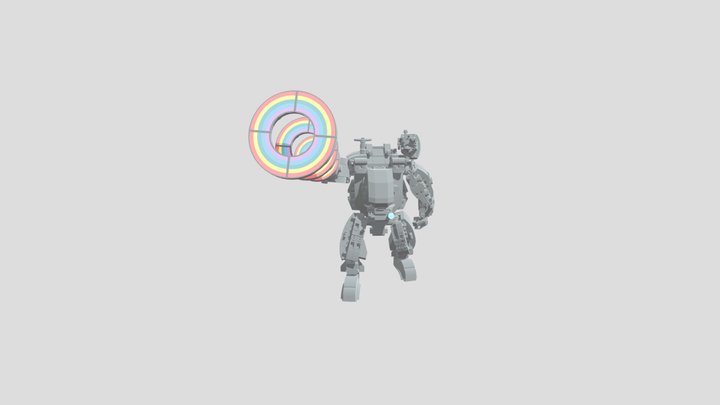 Heartmelter: Rainbow Bear's Mech 3D Model