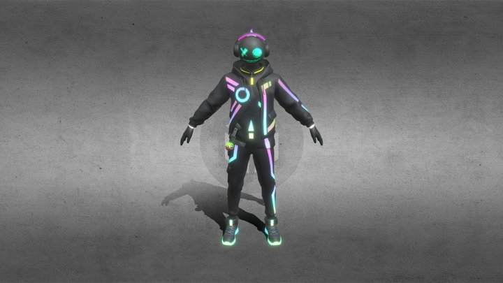 NEON_BLAST_FF_1ST_BP_by_Red-Shot 3D Model