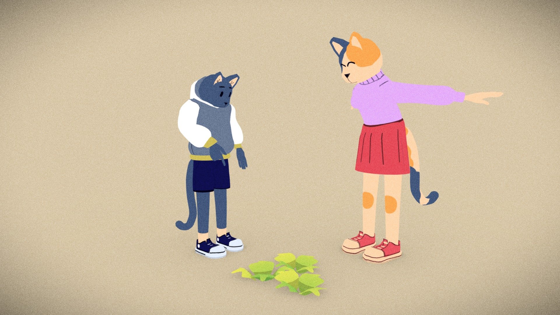 kitty and son