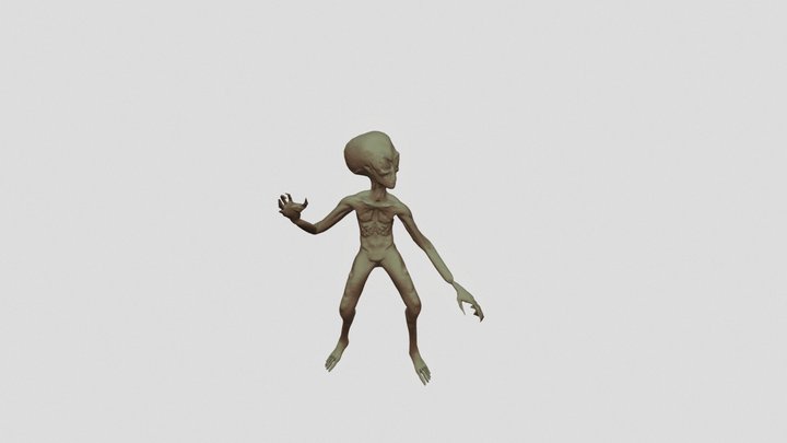 Alien grey 3D Model