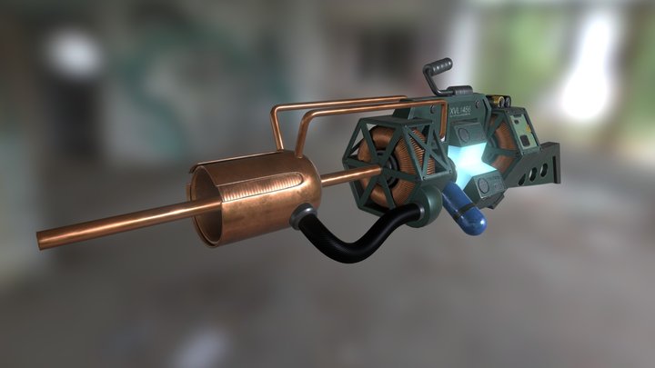 Half-Life - Tau Cannon 3D Model