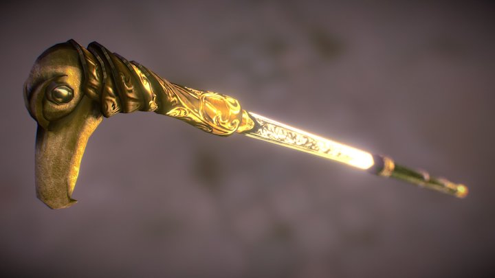 Cane sword 3D Model