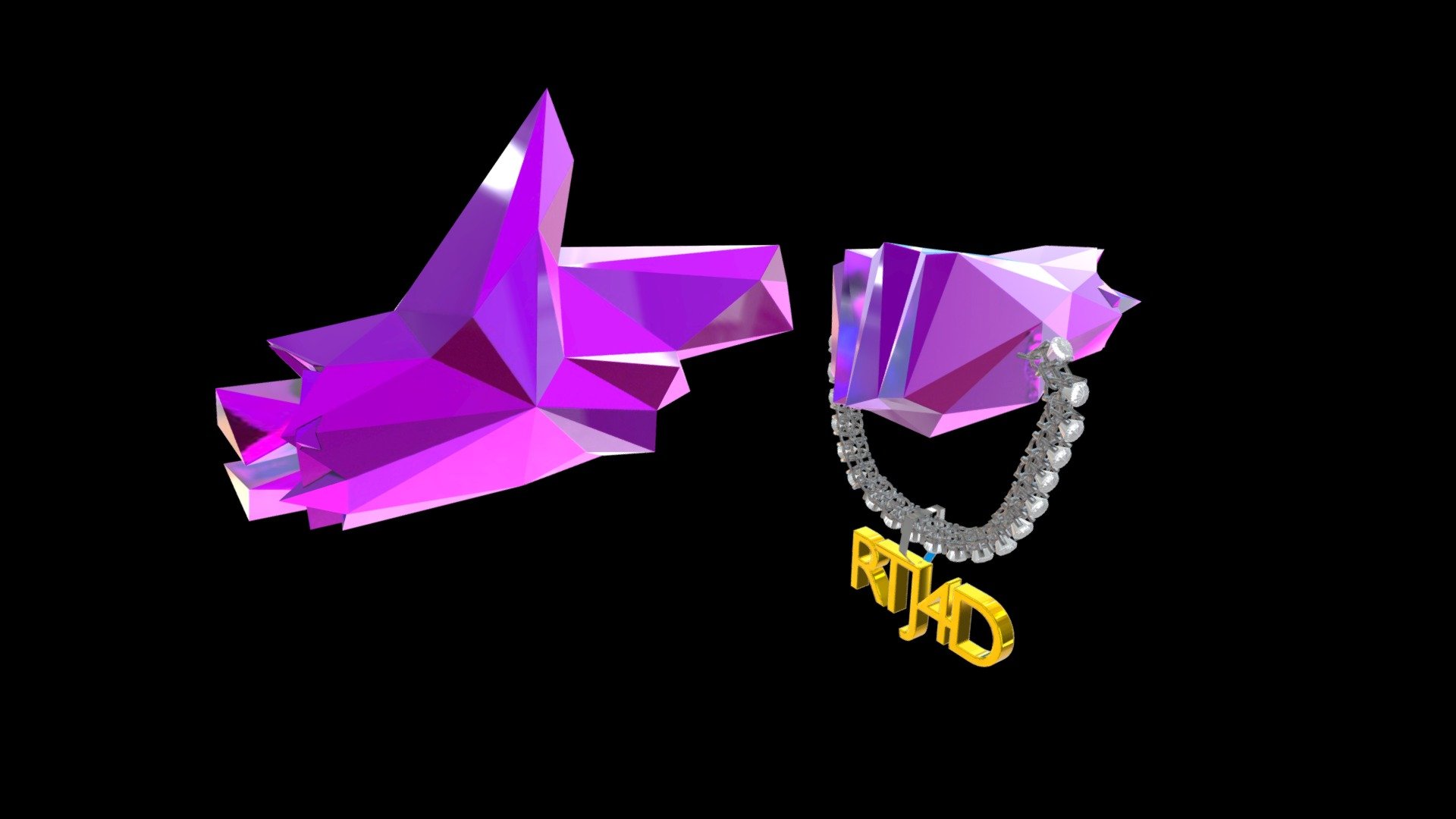 RTJ Tennis Chain Pendant