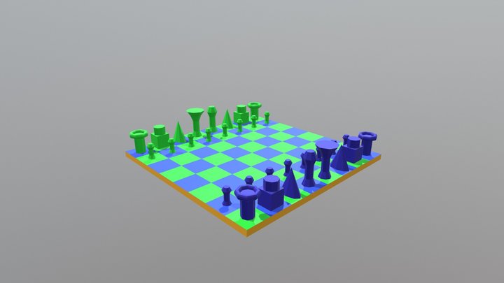 Scacchiera Rosa3 3D Model