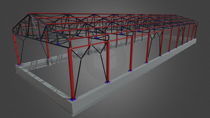 Конюшня 3D Model