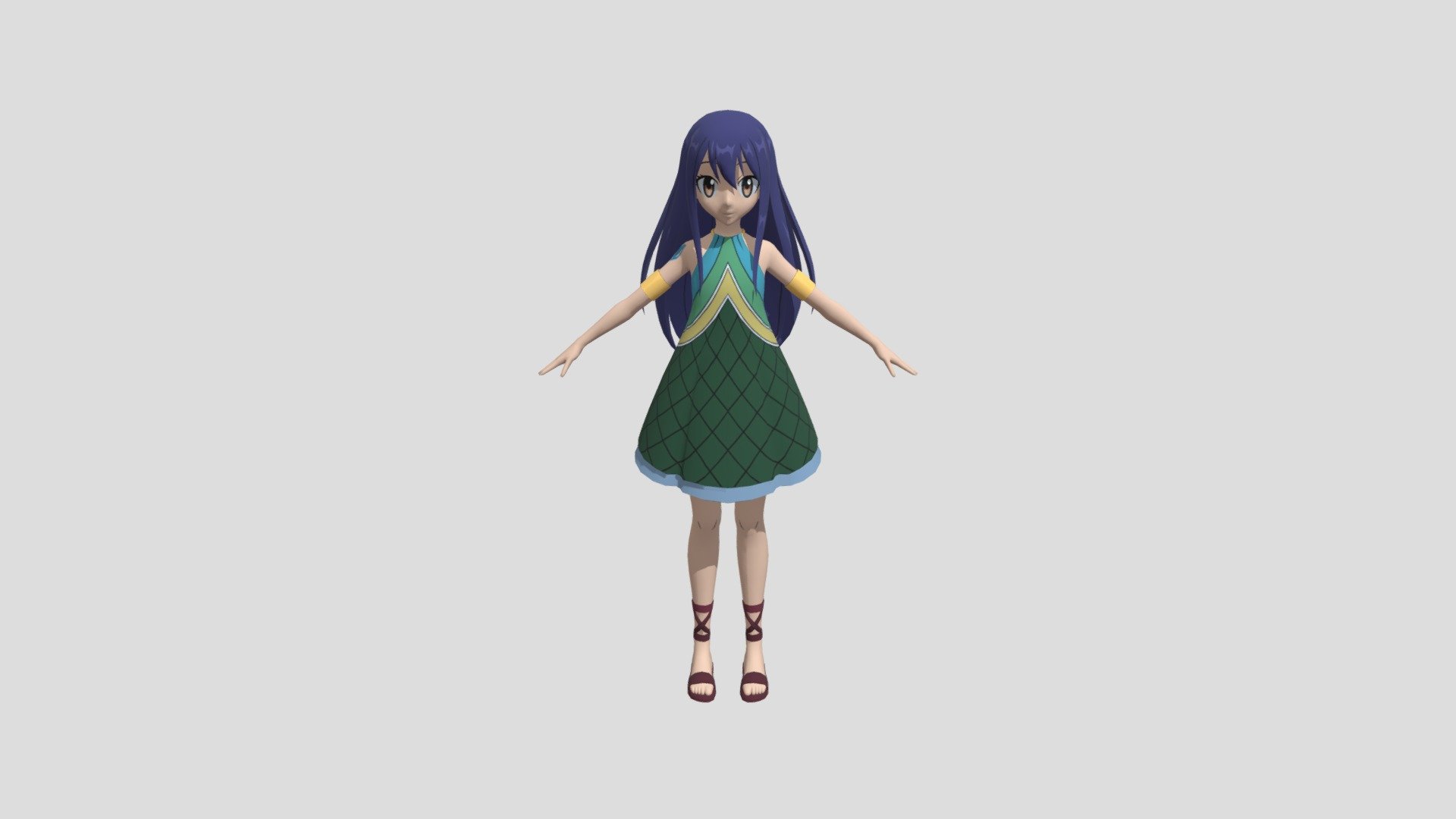 Wendy Fairy Tail - Download Free 3D model by Oui [f73fb43] - Sketchfab