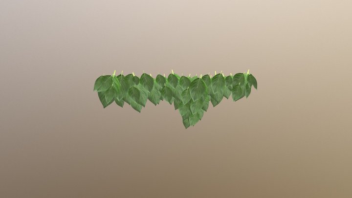 Hanging Leaves 3D Model