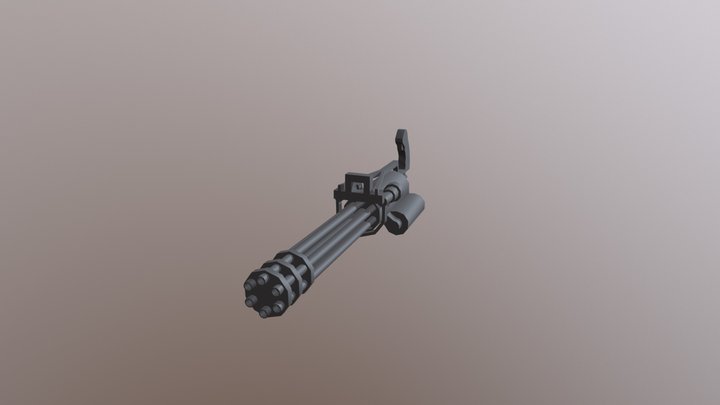 Minigun 3D Model