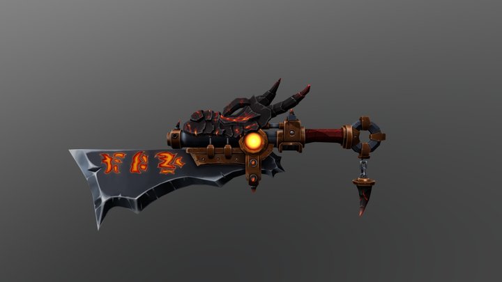 World of Warcraft Inspired Weapon: Vulkan 3D Model