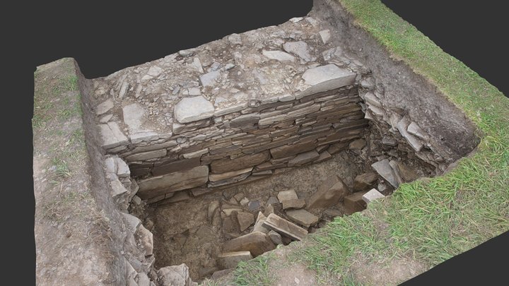 The Great Wall of Brodgar - Outer Face 3D Model