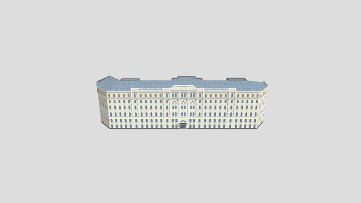 Hotel Oktyabrskaya, Saint Petersburg 3D Model