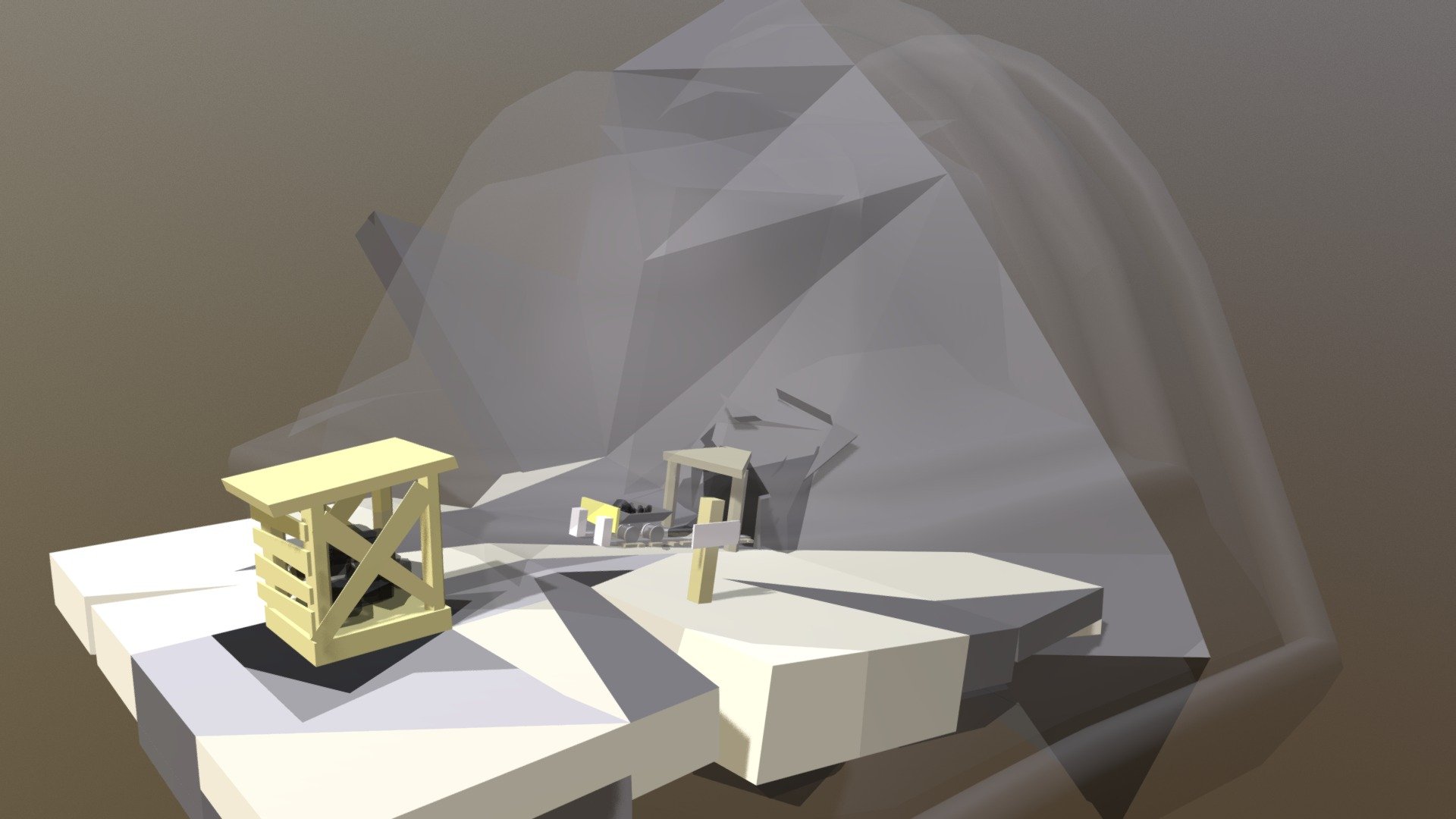 Выход из шахты. Ghost charcoal mine
