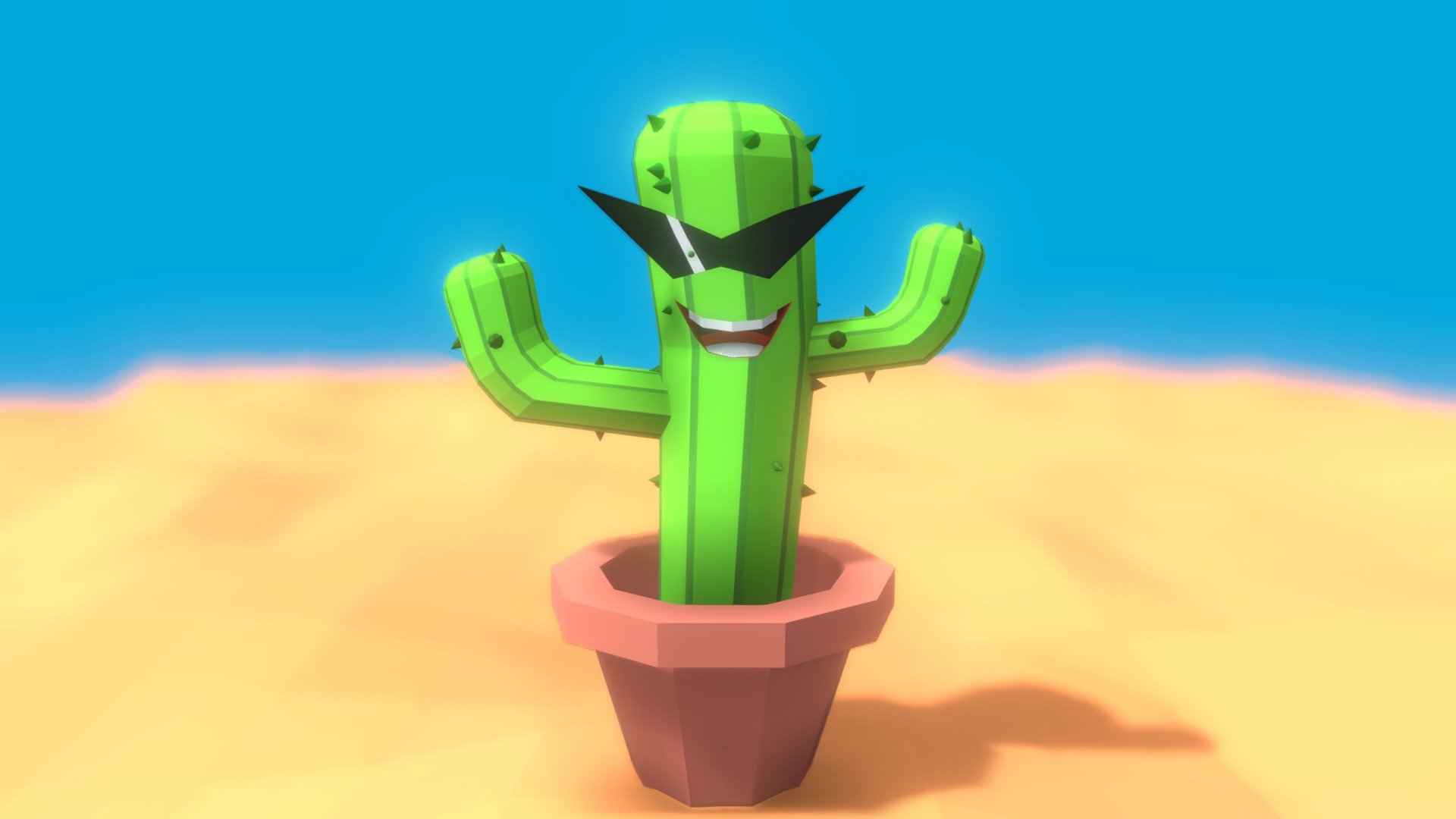 Cacto - low poly - 3D model by eriklys [f74658c] - Sketchfab