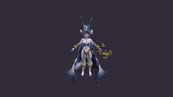 LadyMoth_Textured 3D Model