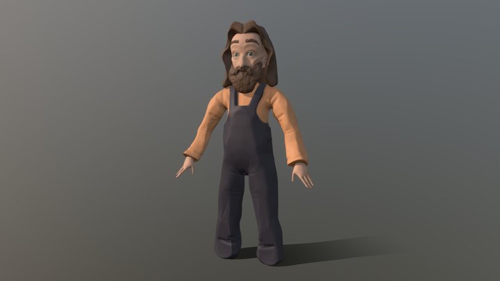 Fisherman 3D Model