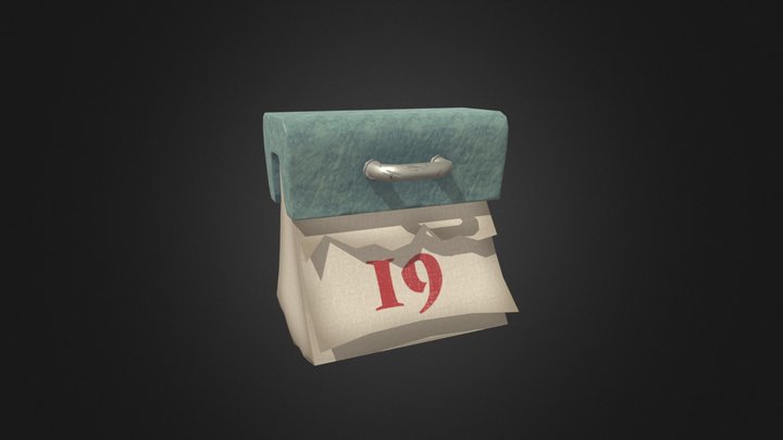 calendar 3D Model