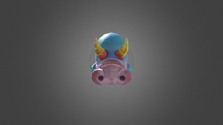 Baleine A Corne 3D Model