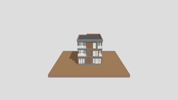 Дом 9х9 3D Model