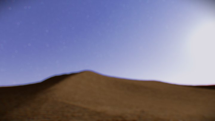 Fantastic desert 3D Model