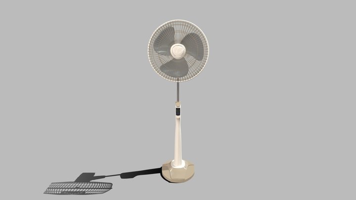Electric Stand Fan 3D Model