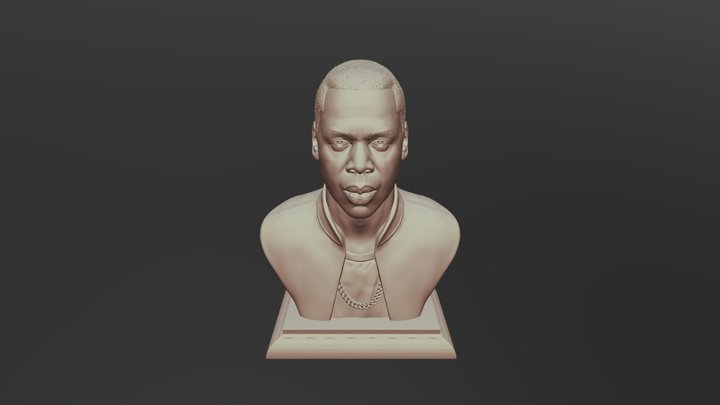 Jay Z Portrait sculpture ready to 3D print 3D Model
