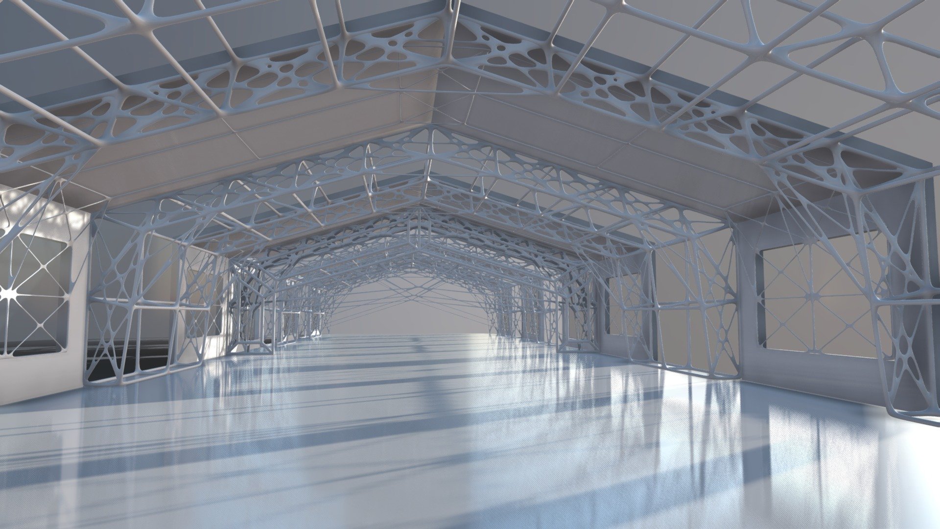 Futuristic Architectural Interior 12 - Buy Royalty Free 3D model by ...
