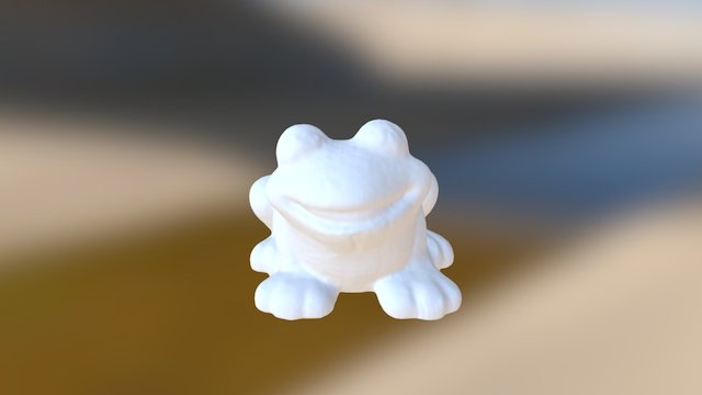 3D Scanned Frog 3D Model