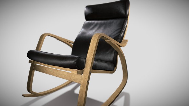 IKEA_poang-rocking-chair 3D Model