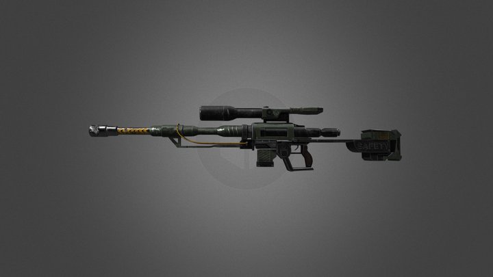 Sniper Gun Model 3D 3D Model