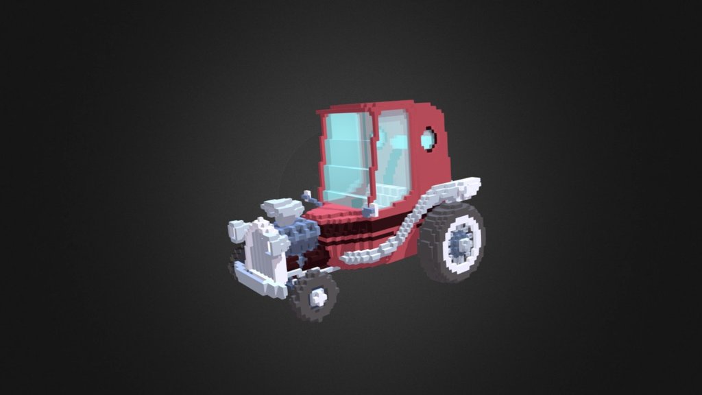 Voxel Hot Rod Doodle - 3D model by TheTeaGuns [f74db40] - Sketchfab