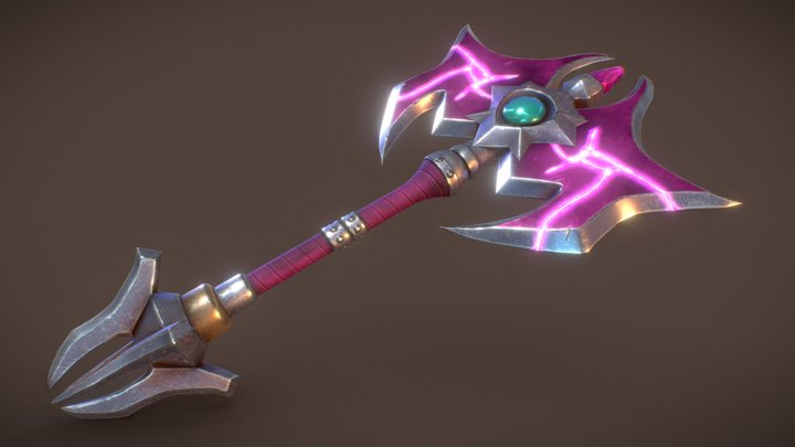 Stylized fantasy axe – Modello 3D gratuito STL