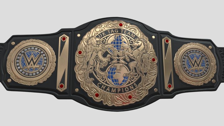 WWE - NXT UNITED KINGDOM TAG TEAM CHAMPIONS BELT – Kostenloses 3D-Modell STL