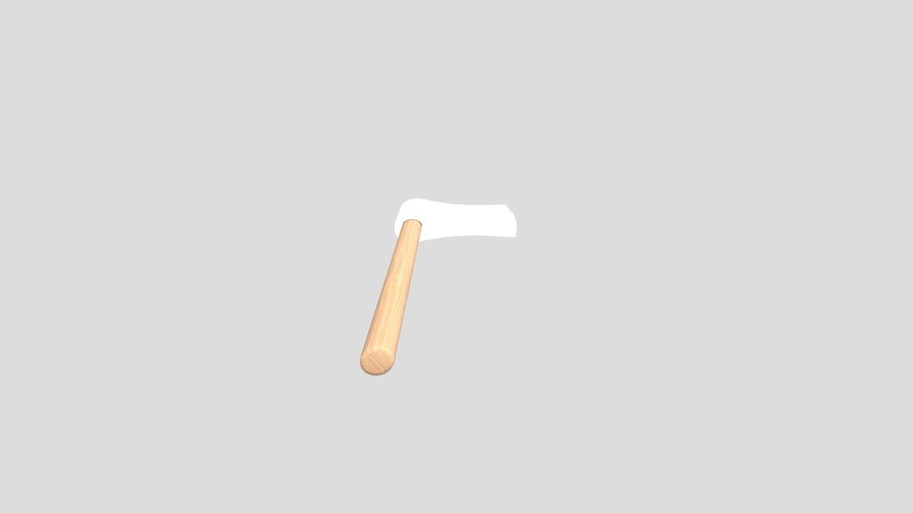 Axe With Wooden Handle