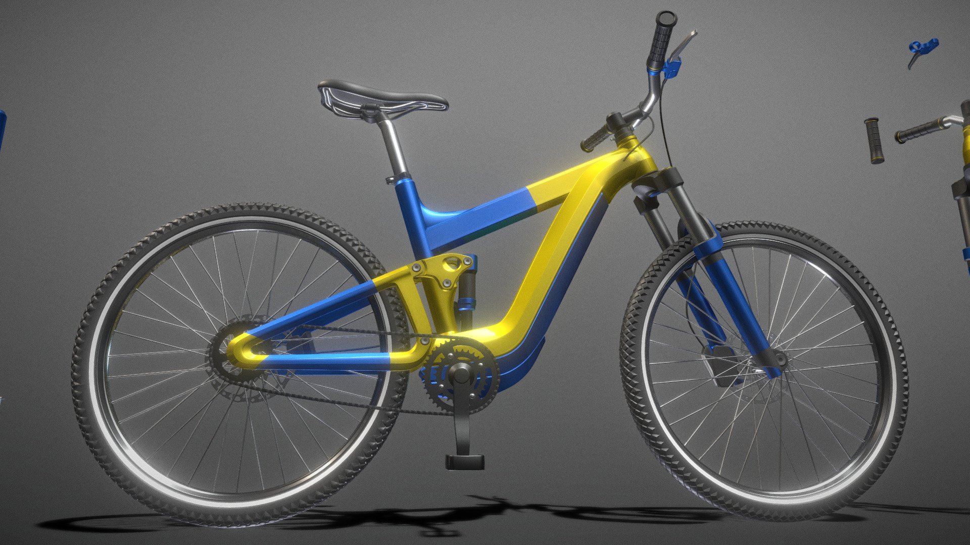 EBike (WIP6) 3D model by VISAll3D (VISAll) [f74ef4b] Sketchfab