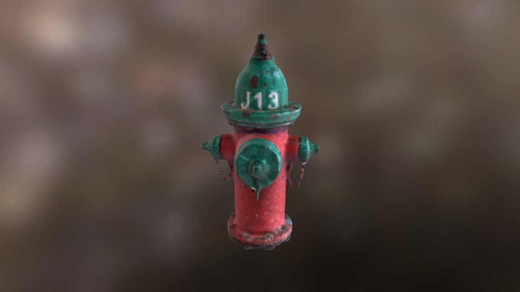 Green Fire Hydrant