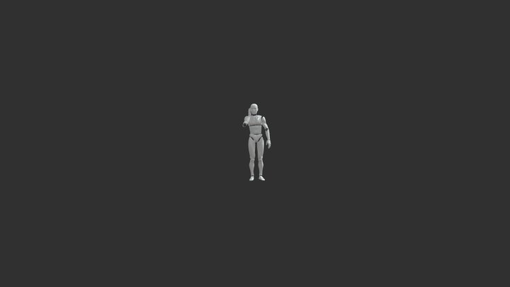 Goes Talking On The Phone 3 3D Model