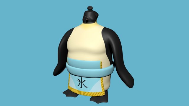 Sumo penguin 3D Model