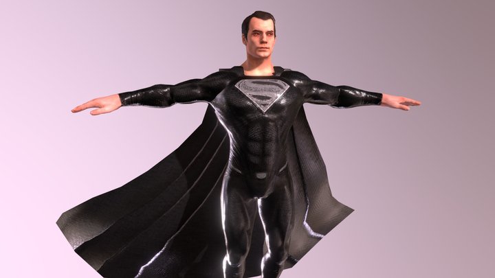 Superman (Henry Cavill) Black Suit 3D model 3D Model