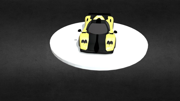 3D GAME PAGANI CAR 3D Model