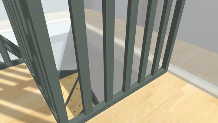 Kvartsvingstrappe 3D Model