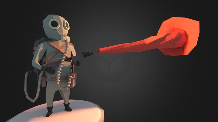 FlameThrower 3D Model