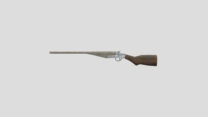 Granny 1 Shotgun 3D Model